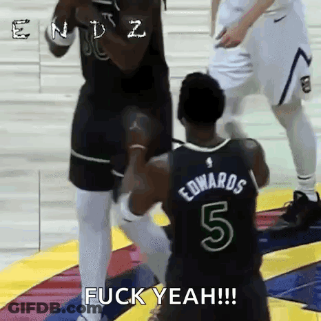 Basketball Player Number 5 Kneeling GIF
