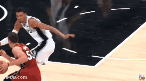 Basketball Player Number 55 Dribbling GIF
