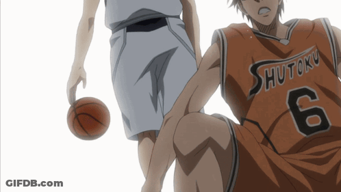 Basketball Player Number 6 Dribbling GIF