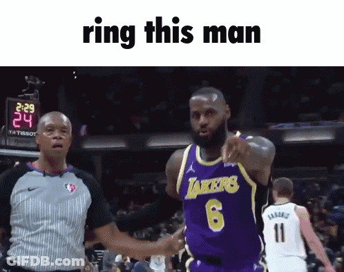 Basketball Player Number 6 Pointing GIF