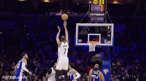 Basketball Player Number 7 Surrounded GIF