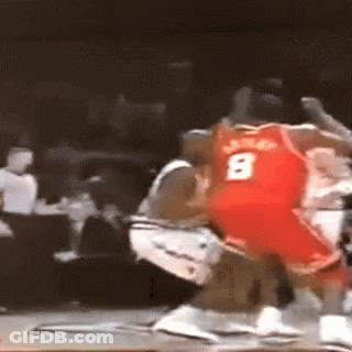 Basketball Player Number 8 Fouled GIF