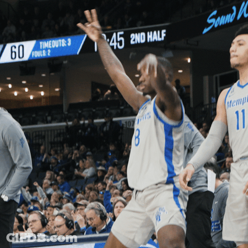 Basketball Player Number 8 In Front Of Crowd GIF