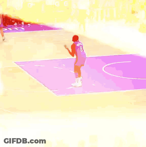 Basketball Player Number 8 On Court GIF