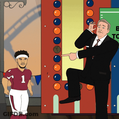 Basketball Player Pass Over Lanky Man GIF