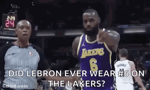 Basketball Player Pointing At Referee GIF