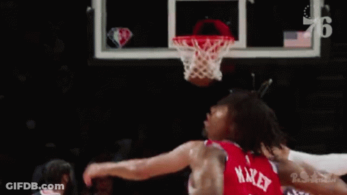 Basketball Player Preparing To Dunk GIF
