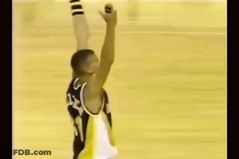 Basketball Player Raising Arms GIF