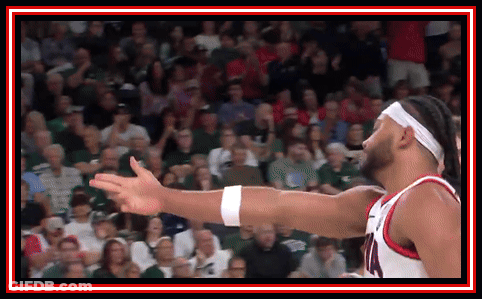Basketball Player Reaching Out Hand GIF