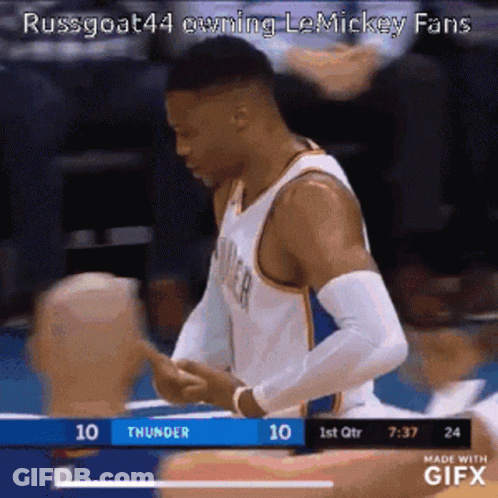 Basketball Player Russgoat44 Owning Le Mickey Fans GIF