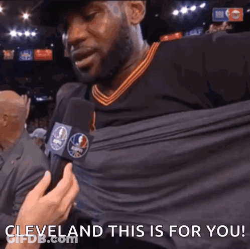 Basketball Player Saying Cleveland GIF