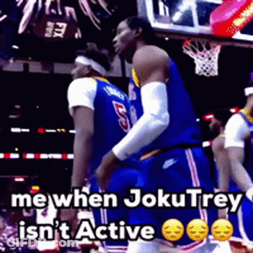 Basketball Player Saying Me When Joku Trey Isnt Active GIF