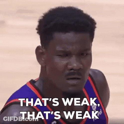 Basketball Player Saying That's Weak That's Weak GIF