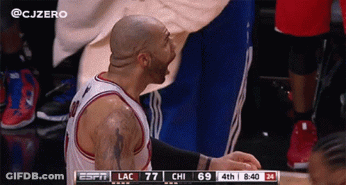 Basketball Player Screaming Chicago Bulls GIF
