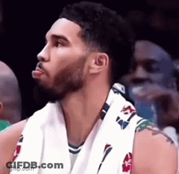 Basketball Player Sitting In Stadium GIF