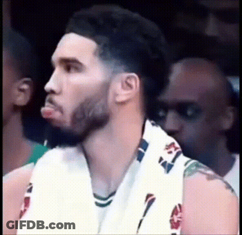 Basketball Player Sitting In Stands GIF