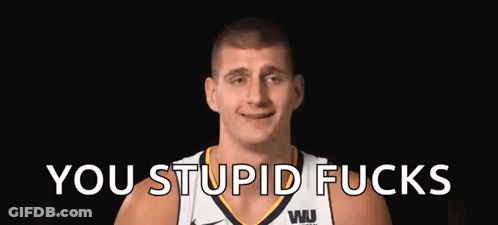 Basketball Player Smiling Says You Stupid Fucks GIF
