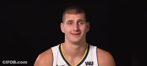 Basketball Player Smiling With Eyes Closed GIF