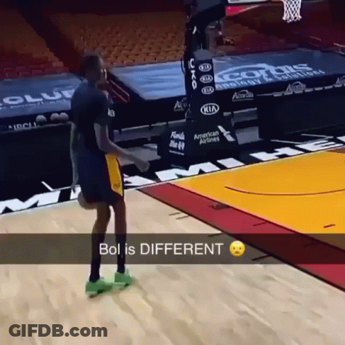 Basketball Player Standing On Court Bol Is Different GIF