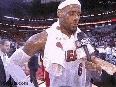Basketball Player Talking Into Fox Sports Microphone GIF