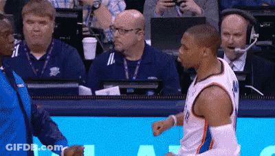 Basketball Player Talking To Man GIF