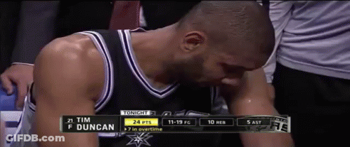 Basketball Player Tim Duncan Sitting Down GIF
