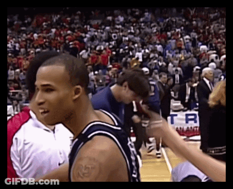 Basketball Player Wearing Atlanta Jersey GIF
