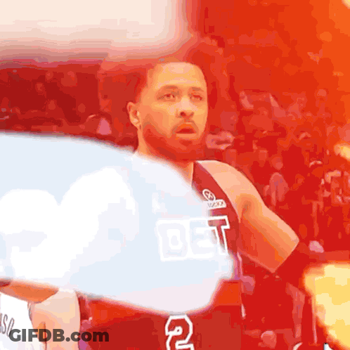 Basketball Player Wearing Bet On It Jersey GIF