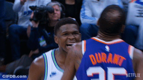 Basketball Player Wearing Durant Jersey GIF