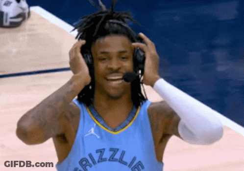 Basketball Player Wearing Headphones GIF
