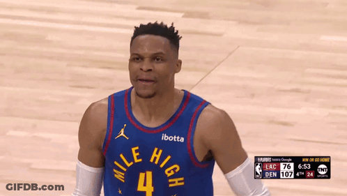 Basketball Player Wearing Jersey Number 4 GIF