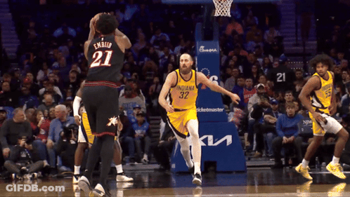 Basketball Player Wearing Number 21 GIF