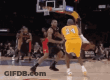 Basketball Player Wearing Number 24 Jersey GIF
