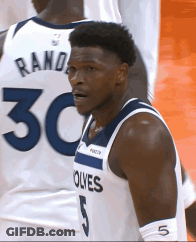 Basketball Player Wearing Number 5 Jersey GIF