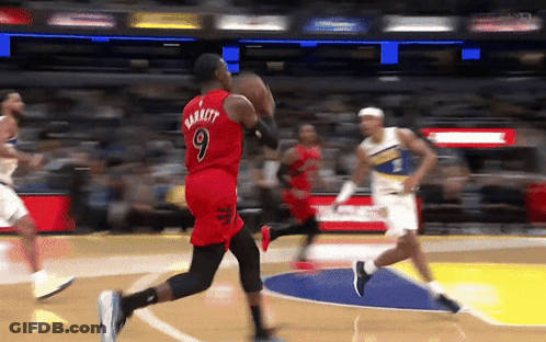Basketball Player Wearing Number 9 GIF