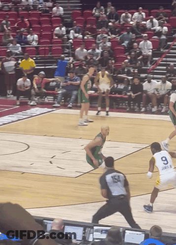 Basketball Player Wearing Number 9 GIF