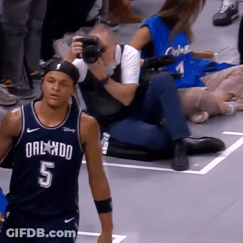 Basketball Player Wearing Orlando Jersey GIF