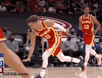 Basketball Player Wearing Red Jersey Number 11 GIF