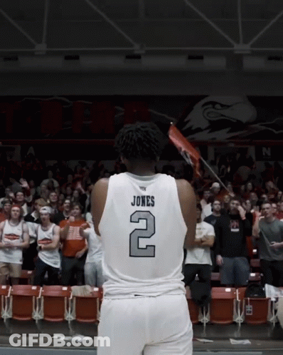 Basketball Player Wearing White Jersey Number 2 GIF
