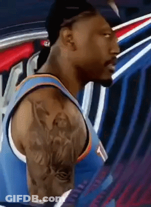 Basketball Player With Arm Tattoo GIF