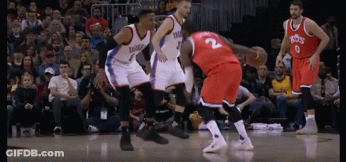 Basketball Player With Beard Pointing Up GIF