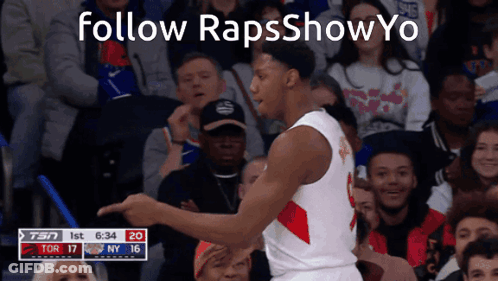 Basketball Player With Follow Rapsshowyo GIF
