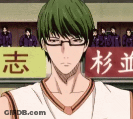 Basketball Player With Green Hair And Glasses GIF