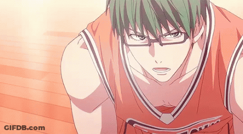 Basketball Player With Green Hair Kneeling GIF