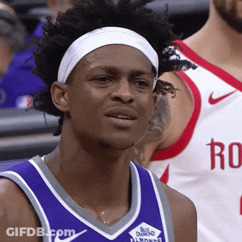 Basketball Player With Headband And Rockets Jersey GIF