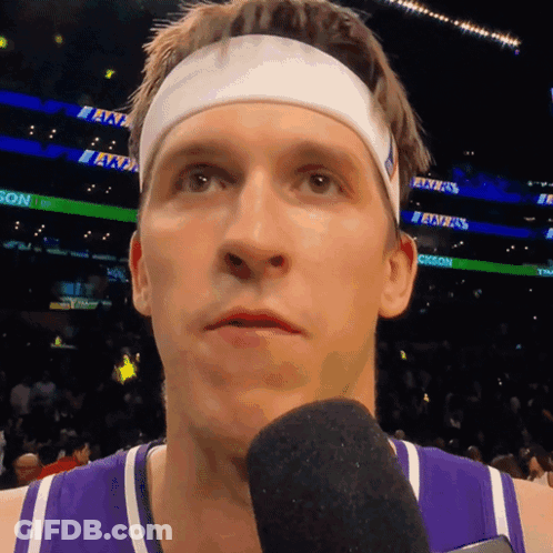 Basketball Player With Headband Talking GIF