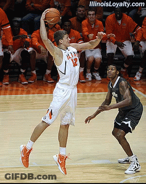 Basketball Player With Illinois Loyalty.com GIF