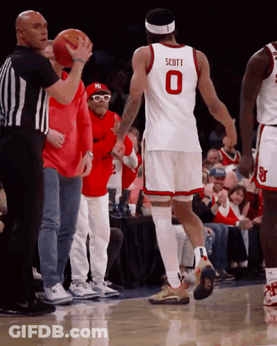 Basketball Player With Number 0 Jersey GIF