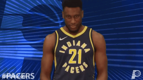 Basketball Player With Number 21 Jersey GIF