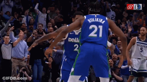Basketball Player With Number 21 GIF